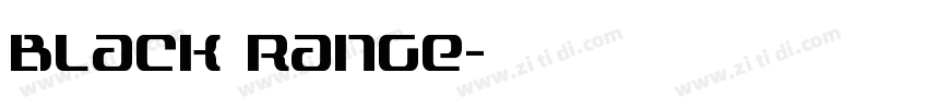 Black Range字体转换